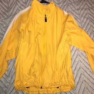 Yellow rain coat